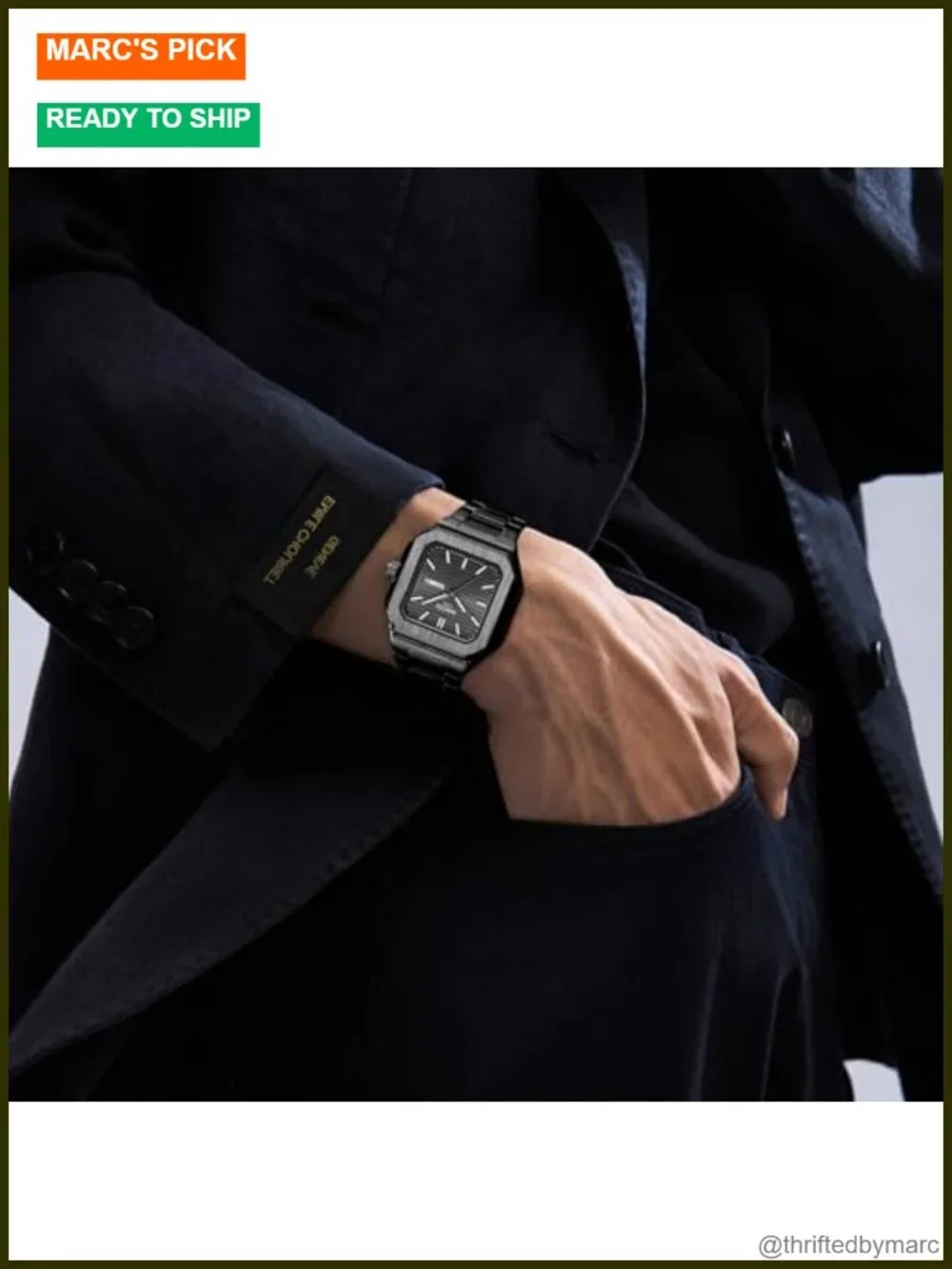 Men's Analog Quartz Stainless Steel Business Watch with Day and Date Display